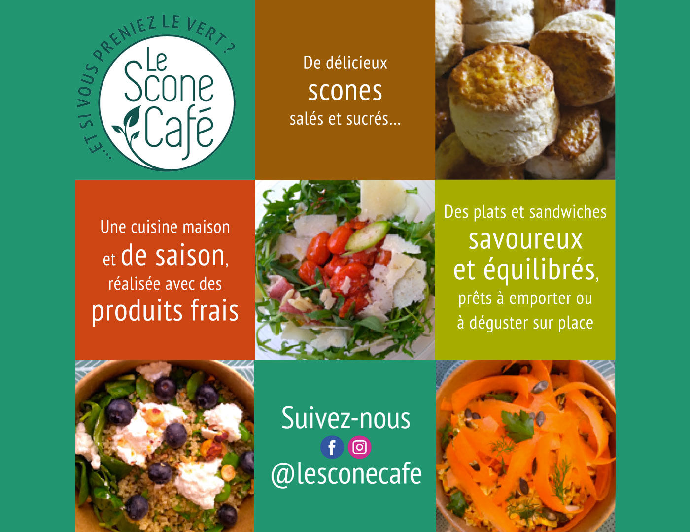 Street marketing & Réseaux sociaux pour Le Scone Café